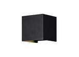 Applique A Led, Luce Per Esterni, Metallo, Nero, IP54, Cubo