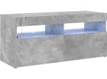 Mobile Tv Con Luci Led Grigio Cemento 90X35X40 Cm