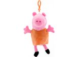 Ciondolo In Peluche Peppa Wutz (14 Cm) Portachiavi Per Bambini Mamma Wutz