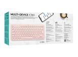 Logitech K380 Per Mac Tastiera Bluetooth Multidispositivo Rosa