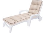 Hobbygarden Cuscini Per Sdraio Da Giardino Cuscino Per Sdraio - Cuscino Per Sdraio Hugo 201 X 55 X 8 Cm, Beige