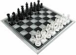 Set Di Scacchi In Vetro - 25 X 25 Cm - Set Di Scacchi In Vetro Con Piedini Rialzati