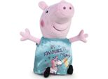 Peppa Wutz Figura Di Peluche (31 Cm) Peluche Animale Maiale Peppa Vestito Turchese