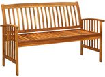 Syfax™ Panchina Da Giardino Con Cuscino 147Cm Legno Massello Di Acacia
