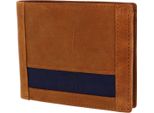 Mustang Pelle Portafoglio Bozen Wallet With Flap Cognac Marrone