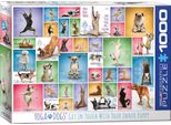 Puzzle Da 1000 Pezzi - Puzzle - Yoga Dogs + Set Di 3 Accessori Per Puzzle Deluxe