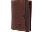 Mustang Pelle Portafoglio La Spezia Wallet Cognac Marrone