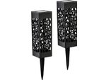 Set Di 2 Lampade Solari A Led, Ciascuna Di Circa 28 Cm