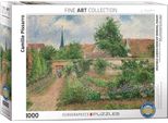 Puzzle Da 1000 Pezzi - Puzzle - Pissaro - Orto A Eragny + Puzzle Telaio In Alluminio Per 1000 Pezzi