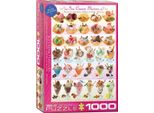 Puzzle Da 1000 Pezzi - Puzzle - Deliziosi Gusti Di Gelato + Set Di 3 Accessori Per Puzzle Deluxe