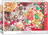 Puzzle Da 1000 Pezzi - Puzzle - Meraviglioso Tavolo Di Natale + Accessori Per Puzzle
