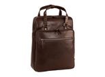 Leonhard Heyden Pelle Zaino Per Laptop Zaino Con Scomparto Per Laptop Roma Backpack Brown Marrone