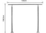 Ringhiera Per Scale 150 Cm Senza Traverse Ringhiere E Corrimano In Acciaio Inox Ringhiera Per Balconi Installazione Ringhiera Per Scale Balcone Balaustra Di Facile Manutenzione Per Interni Ed Esterni