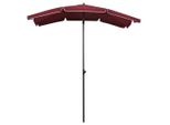 Vidaxl Ombrellone Con Asta 200X130 Cm Rosso Bordeaux