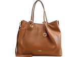 L.Credi Borsa Shopper Borsa A Tracolla Ebony Shopper Cognac Marrone Chiaro