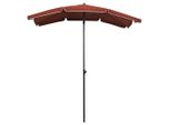 Vidaxl Ombrellone Con Asta 200X130 Cm Rosso Terracotta
