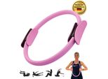 Anello Winch Pilates | Con Morbida Imbottitura | Anello Di Resistenza Per L'allenamento Di Tutto Il Corpo, Lo Yoga E La Fisioterapia | (Rosa)