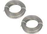 Kotarbau® Set Di 2 Bobine Di Filo Per Tagliaerba Rinforzato Con Anima 3,0 Mm X 15 M (30 M) Per Decespugliatori Professionali