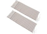 Set Di 2 Materassi Prendisole Color Talpa 180 Cm Red Deco 2X Sormiou Taupe
