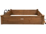 Needs&Wants Grande Bordura In Legno Per Aiuole Rialzate, Kit Per Aiuole Xl Quadrate Da Giardino, Bordura Per Aiuole Di Fiori E Erbe Aromatiche