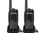 Radio Retevis RT668H, Walkie Talkie Con Display Nascosto, Ricaricabile Type-C 1200 Mah, Vox, Squelch, Robusto, Walkie Talkie Per Famiglie