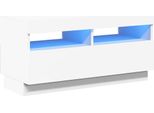 Mobile Tv Con Luci Led Bianco 80X35X40 Cm