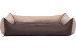 Cuscino Per Cani Letto Per Cani Posto Per Dormire Cuscino Per Cani Pontes - Eco - 82 X 60 X 16 Cm [Taglia: Xl] - Beige Con Marrone