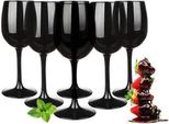 Set Di Bicchieri Da Vino 300Ml In Confezione Da 6 Bicchieri Da Vino Rosso Nero Bicchieri Da Vino Bianco Calice Da Vino