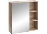 Vicco Specchio Contenitore Bagno Senyo, 62 X 64 Cm, Sonoma