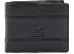 U.S. Polo Assn. Pelle Portafoglio Horizontal Wallet With Coin And Flap Black Nero