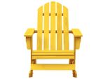 Vidaxl Sedia A Dondolo Adirondack In Legno Massiccio Di Abete Giallo