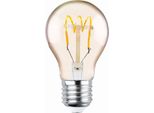 E27 4W Led Filamento A Forma Di Spirale Lampada Vintage 250 Lm Bianco Caldo 2000K A60 Sf Oro 3X Pezzi