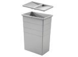 Cestino Interno Hailo 1130439 Con Coperchio Grigio Chiaro 32 L 350 X 226 X 525 Mm
