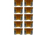 Baytronic 10X Fusibile Auto A Spina Piatta Mini Lp Marrone Chiaro 5A