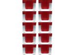 Baytronic 10X Fusibile Auto A Spina Piatta Mini Lp Rosso 10A