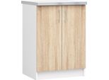 Armadio Da Cucina Lima S60 Bianco E Rovere Sonoma Elegante E Pratico