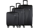 Mano Carrello Don Carlo Hardcase Trolley Set L / M / S Black Nero