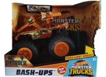 Mattel Hot Wheels GKD31 - Monster Truck 1:64, Auto D'azione BASH-UPS Invader Per Bambini
