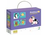 Dodo Puzzle Duo Was Fressen Tiere 12X2 Teile