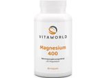 Vitaworld Magnesium 400 | 120 Capsule | 400 Mg Di Magnesio Puro Per Capsula | Vegano