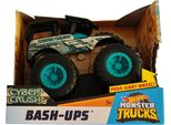 Mattel Hot Wheels GCF97 - Monster Truck 1:64, Auto D'azione BASH-UPS Cyber Crush Per Bambini