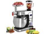 Syntrox Germany Küchenmaschine 2000W 12L mit Fleischwolf Mixer schwarz