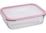 Lunch Box Ermetico Bergner In Vetro Borosilicato Rosso (1500 Ml)