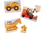 Bigjigs Toys Puzzle 3In1 Macchine Da Costruzione
