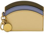 Fossil Portacarte Polly Leather Card Case Green Multi Stripe Giallo