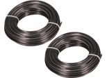 Kotarbau® Set Di 2 Bobine Di Filo Per Tagliaerba Rinforzato Da 2,0 Mm X 15 M (30 M) Per Decespugliatori Professionali