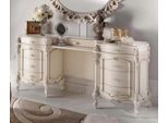Casa Padrino - Comodino Barocco Crema/Argento - Comodino Nobile In Legno Massiccio Con 9 Cassetti - Mobili Barocchi Per La Camera Da Letto - Qualità Eccellente - Italy