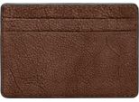 Fossil Portacarte Steven Card Case Medium Brown Marrone