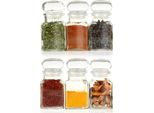 Orion Barattolo Per Spezie Barattolo Per Spezie Per Conservare Le Spezie 150 Ml, 6 Pezzi