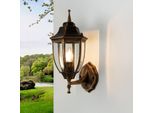 Applique Da Esterno Casa Terrazza IP44 Rame E27 Vetro Alluminio Applique Rustiche Da Esterno